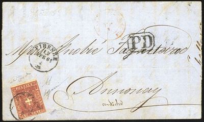 Toscana - Governo Provvisorio 1861 - 40 Cent. Carminio (21)