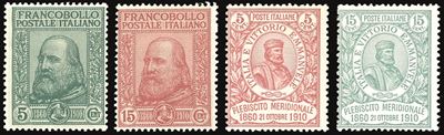 Regno D'italia 1910 - Garibaldi, Serie Completa (87/90)