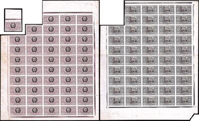 Regno D'italia 1923 - Manzoni, Serie Completa delle Prove di Macchina Non Dentellate nei Colori A...