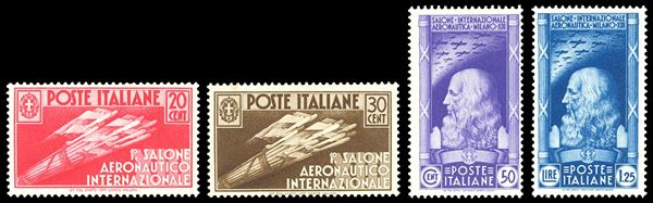 REGNO D'ITALIA 1935 - Salone Aeronautico, serie completa (384/387)