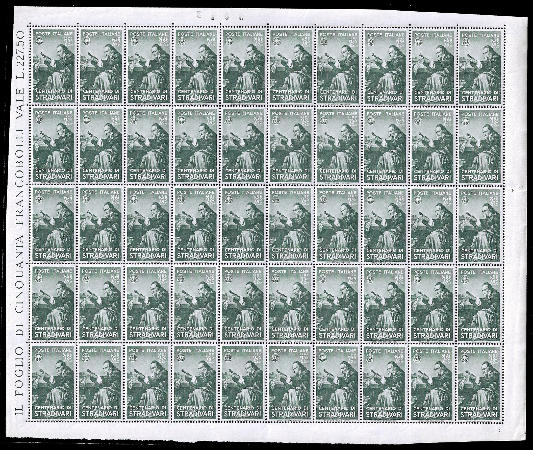 Regno D'italia 1937 - Uomini Illustri, Serie Completa (426/435), Fogli Completi di 50 Esemplari