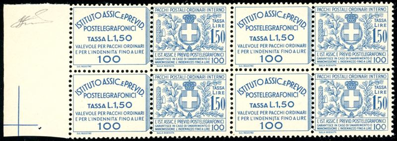 REGNO D'ITALIA - ASSICURATIVI 1936 - 1,50 lire Istituto Assicurazioni (17)  - Asta Filatelia - Cambi Casa d'Aste