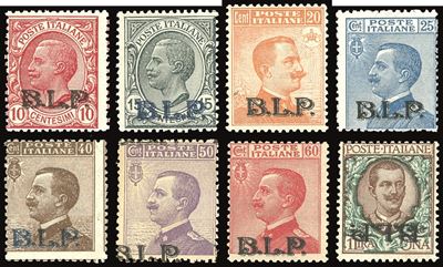 Regno D'italia Blp 1922/23 - Soprastampa Blp, II Tipo, Serie Completa, L'1 Lira con Soprastampa C...