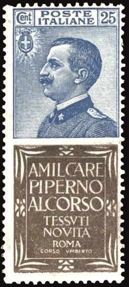 Regno D'italia - Pubblicitari 1924 - 25 Cent. Piperno (6)