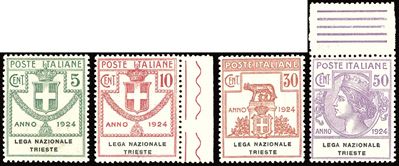 Regno D'italia - Enti Parastatali Lega Nazionale Trieste 1924 - Serie Completa (42/45)
