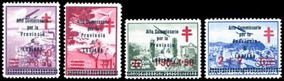 Occupazioni Italiane II Guerra Mondiale - Lubiana 1941 - Croce Rossa Soprastampati "alto Commissa...