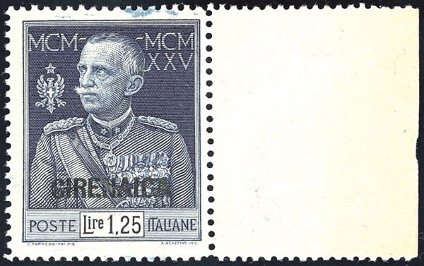 COLONIE ITALIANE - CIRENAICA 1926 - 1,25 lire Giubileo, dent. 13 1/2 (26)