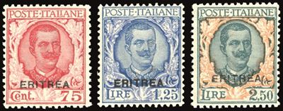 Colonie Italiane - Eritrea 1926 - Soprastampati, Serie Completa (113/115)