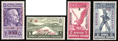 Occupazione Britannica Africa Orientale Italiana 1941 - Soprastampati "british Occupation", Non E...