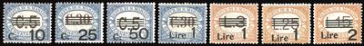 San Marino - Segnatasse 1936/39 - Soprastampati, Serie Completa (47/53)