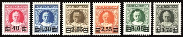 VATICANO 1934 - Provvisoria, serie completa (35/40)