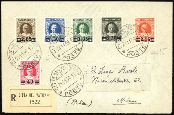 VATICANO 1939 - Provvisoria, serie completa (35/40)
