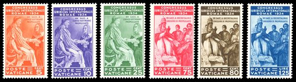 VATICANO 1935 - Giuridico, serie completa (41/46)