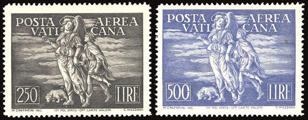 VATICANO - POSTA AEREA 1948 - Tobia, serie completa (16/17)