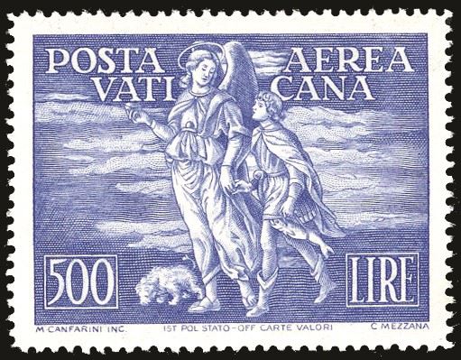 VATICANO - POSTA AEREA 1948 - 500 lire Tobia (17)