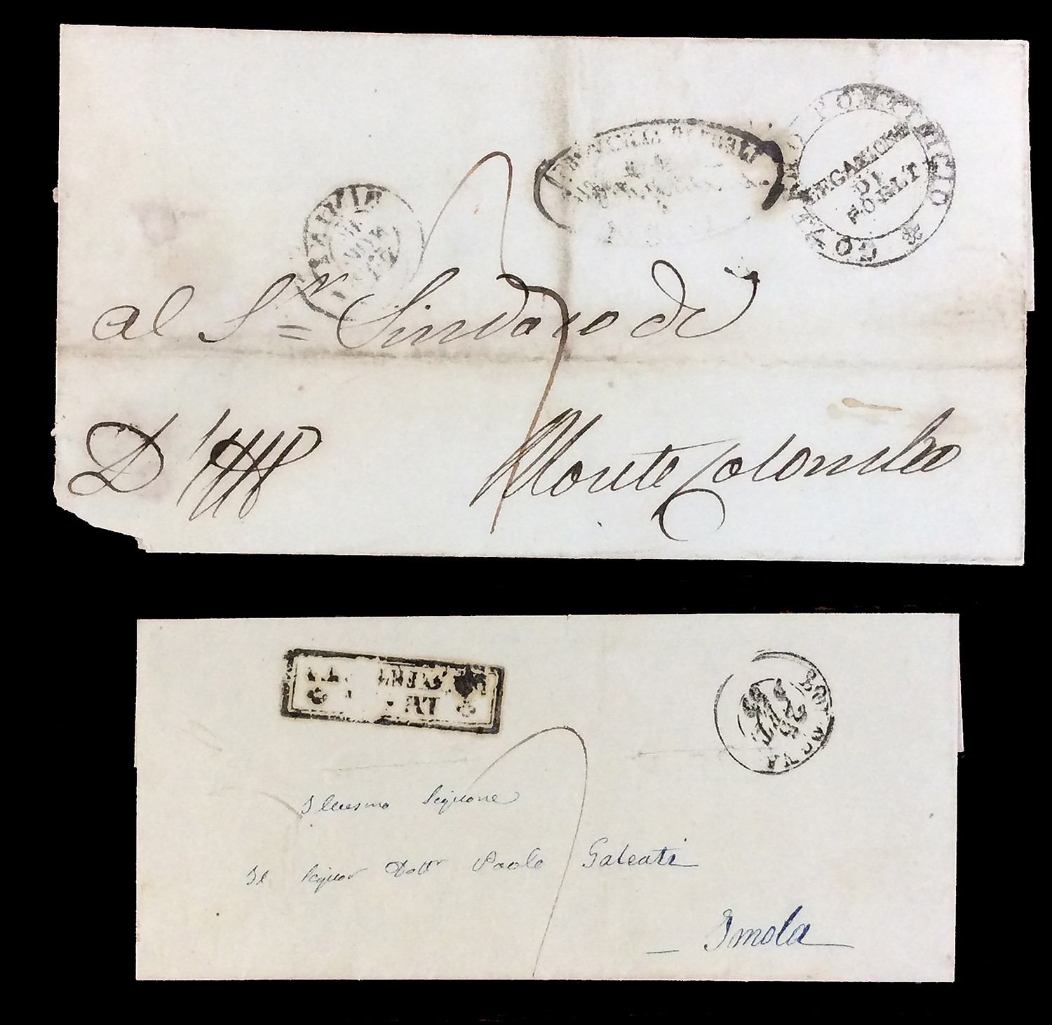 Lotti e Collezioni - Stato Pontificio Sanita' 1837/1867 - Bell'insieme di 15 Lettere Prefilatelic...
