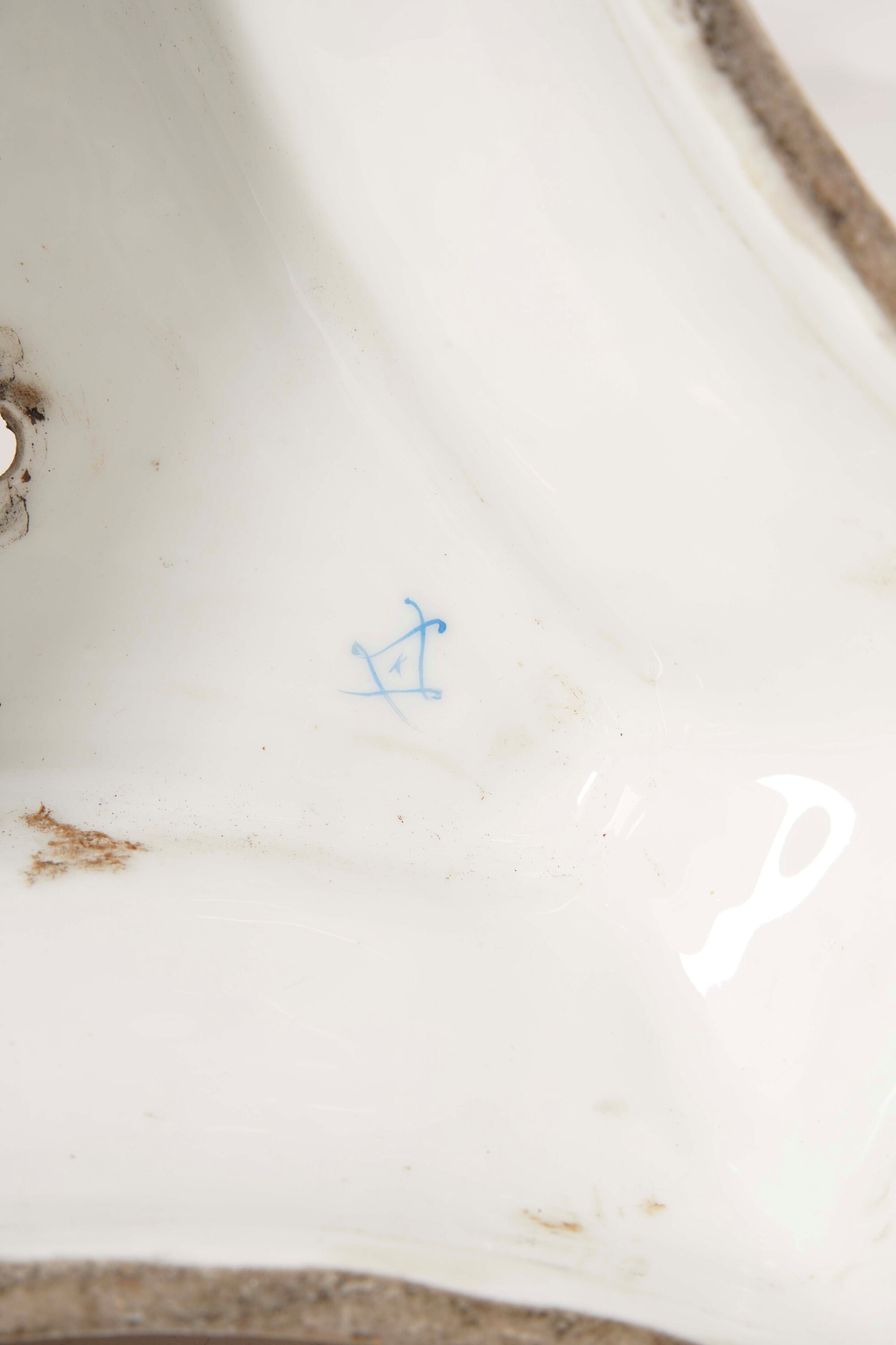 Lampada Ad Olio in Porcellana Policroma Pseudo-sevres