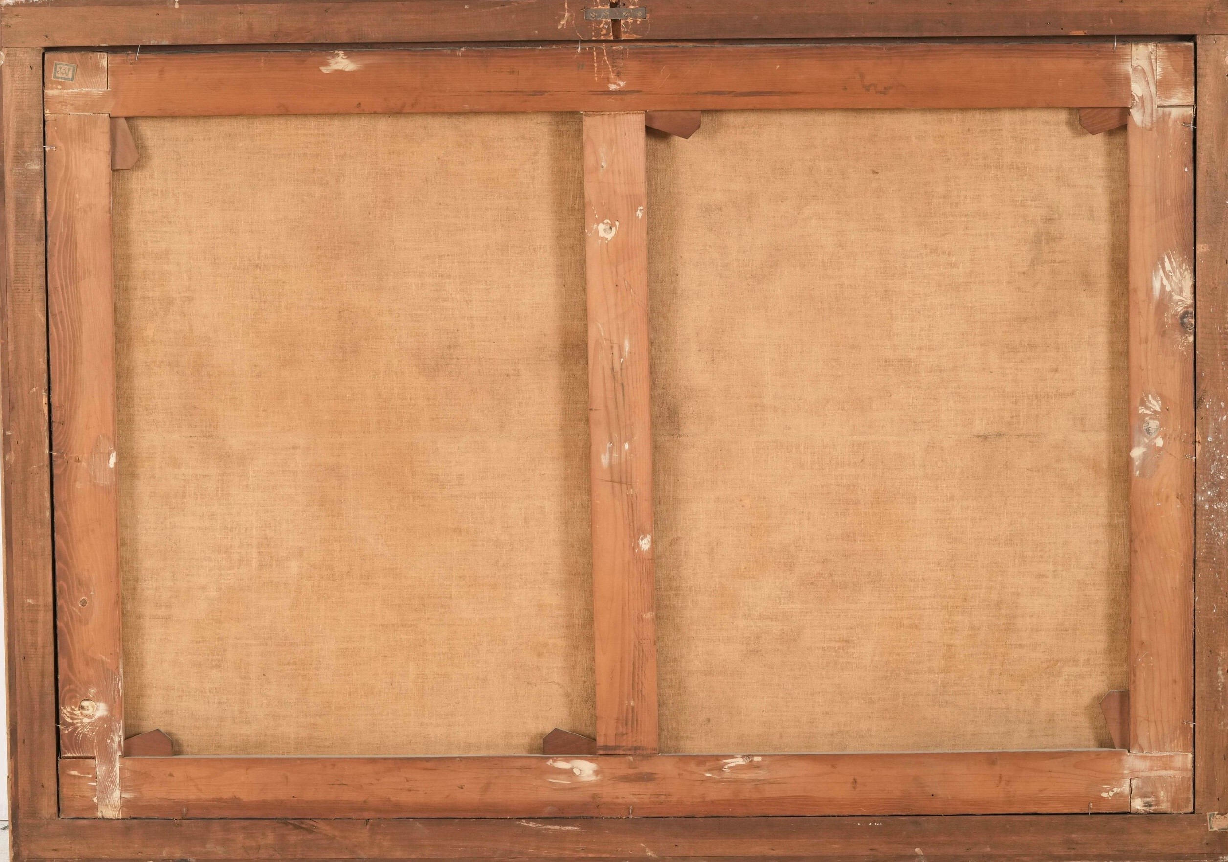 Scuola romana del XVII-XVIII secolo, Vedute con figure e rovine architettoniche, olio su tela