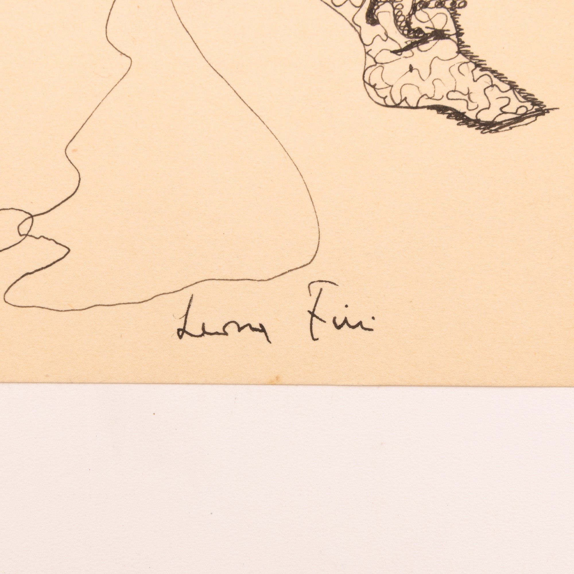 Leonor Fini - Senza titolo, china su carta