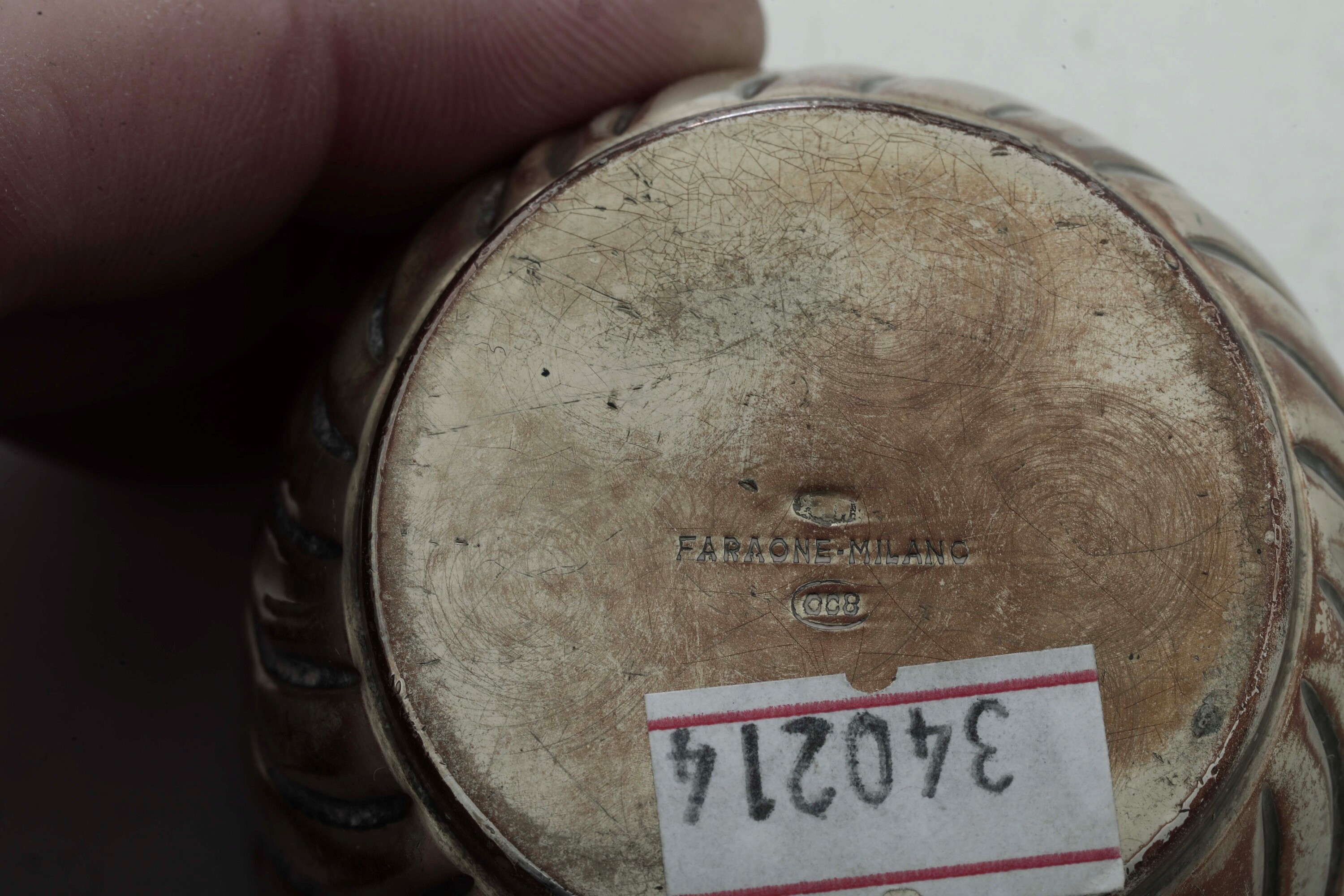Due Coppie di Bicchierini, Argenteria Italiana del XX Secolo, Argentieri Differenti