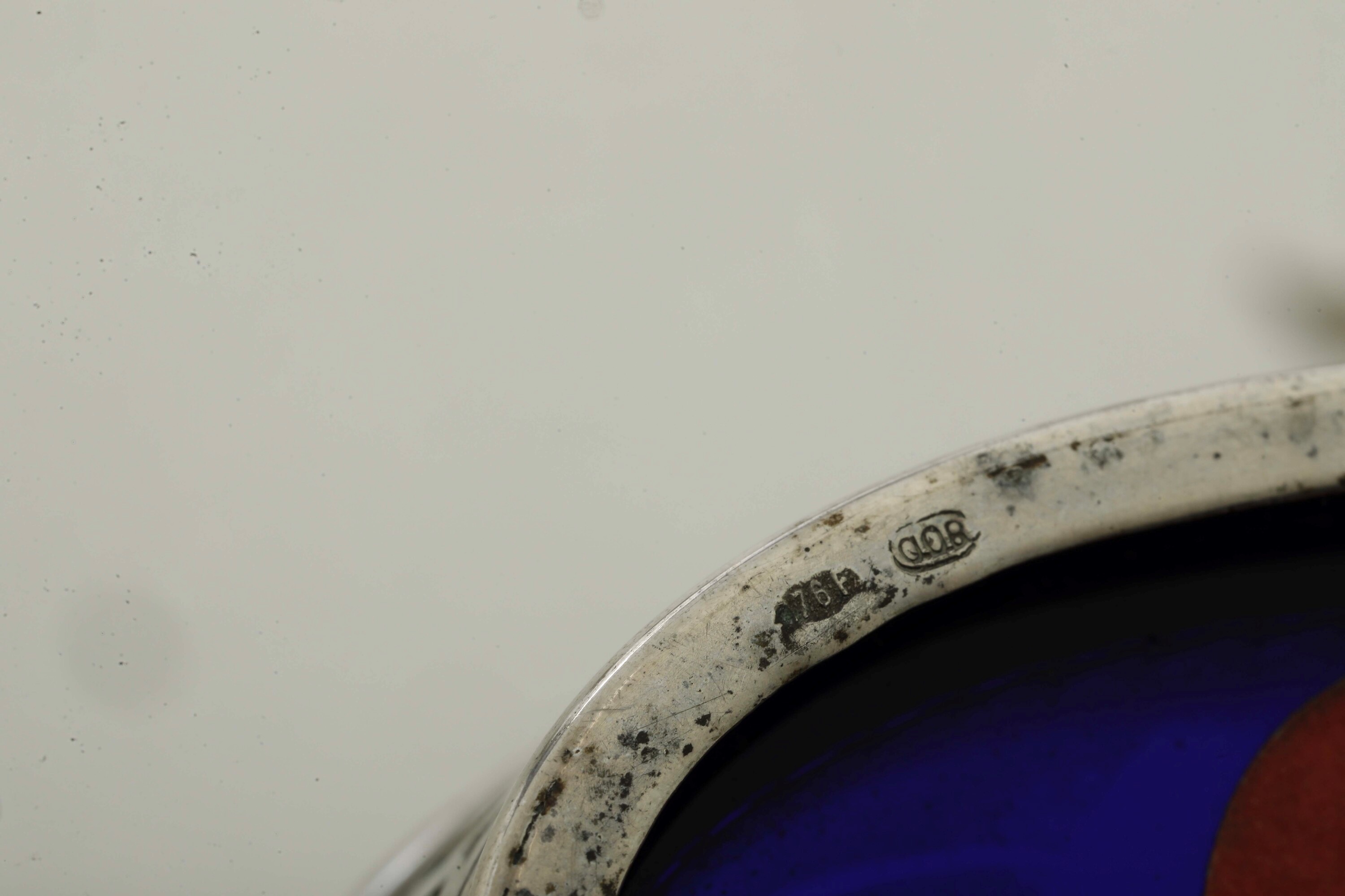 Copia Spargi Zucchero, Copia di Saline in Argento e Coppia di Saliere con Vetro Blu Cobalto. Vari...