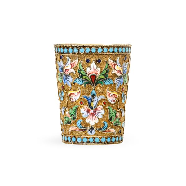 Bicchiere. Russia (Mosca?) 1896-1908. Marchio dell'argentiere non identificato