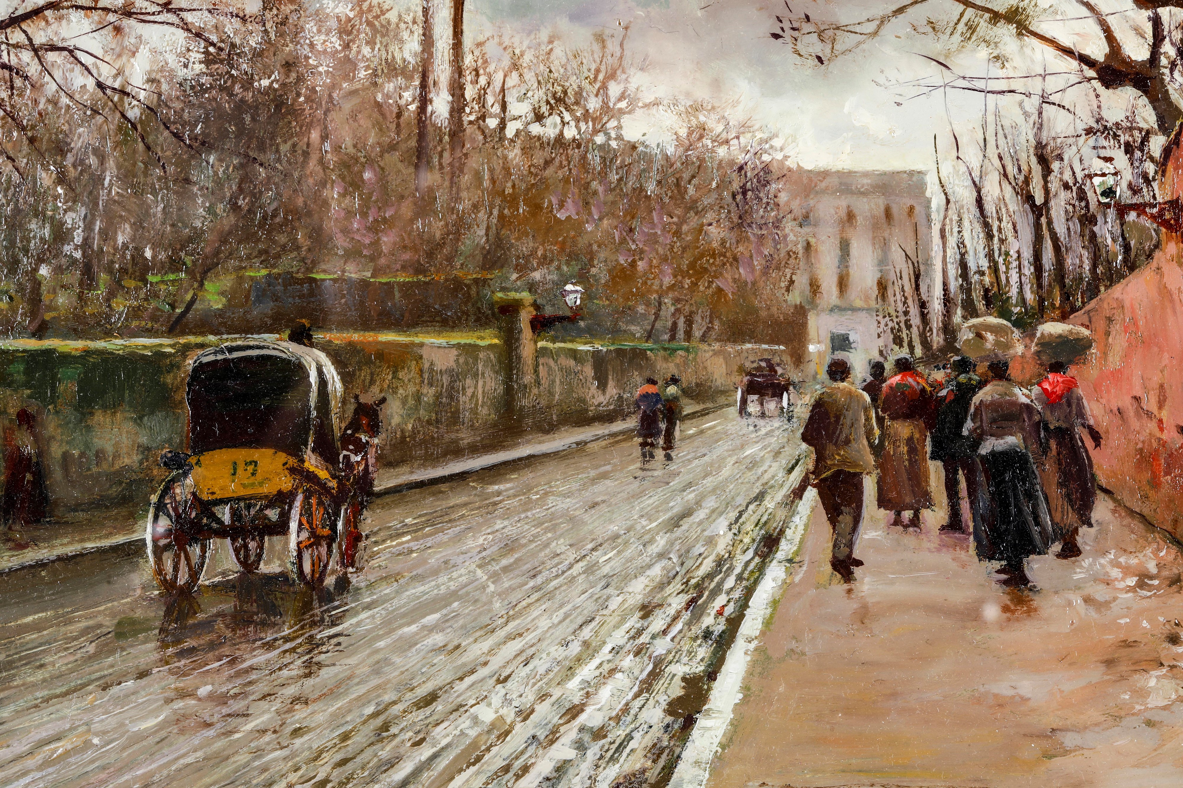 Attilio Pratella - Antignano, olio su tavola