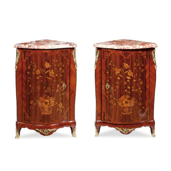 Coppia di angoliere. Louis Péridiez, detto il giovane (nato nel 1731), Francia, seconda metà XVIII secolo