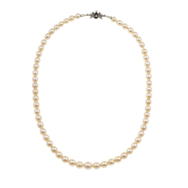 Collana con perle coltivate