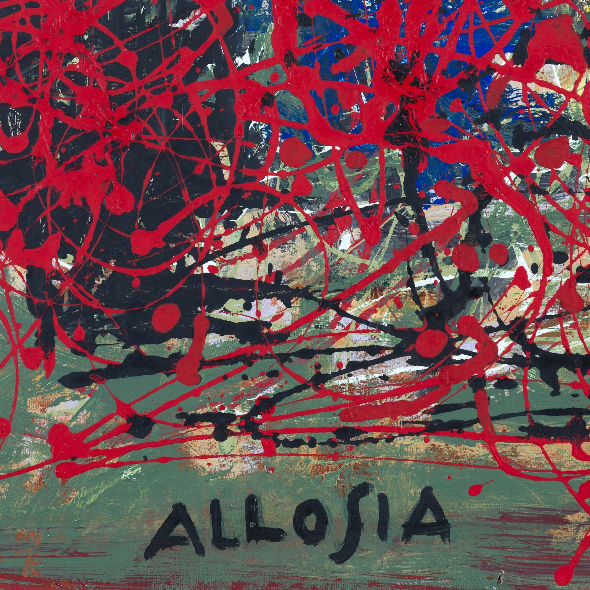 Giuseppe Allosia - Senza titolo, olio su tela