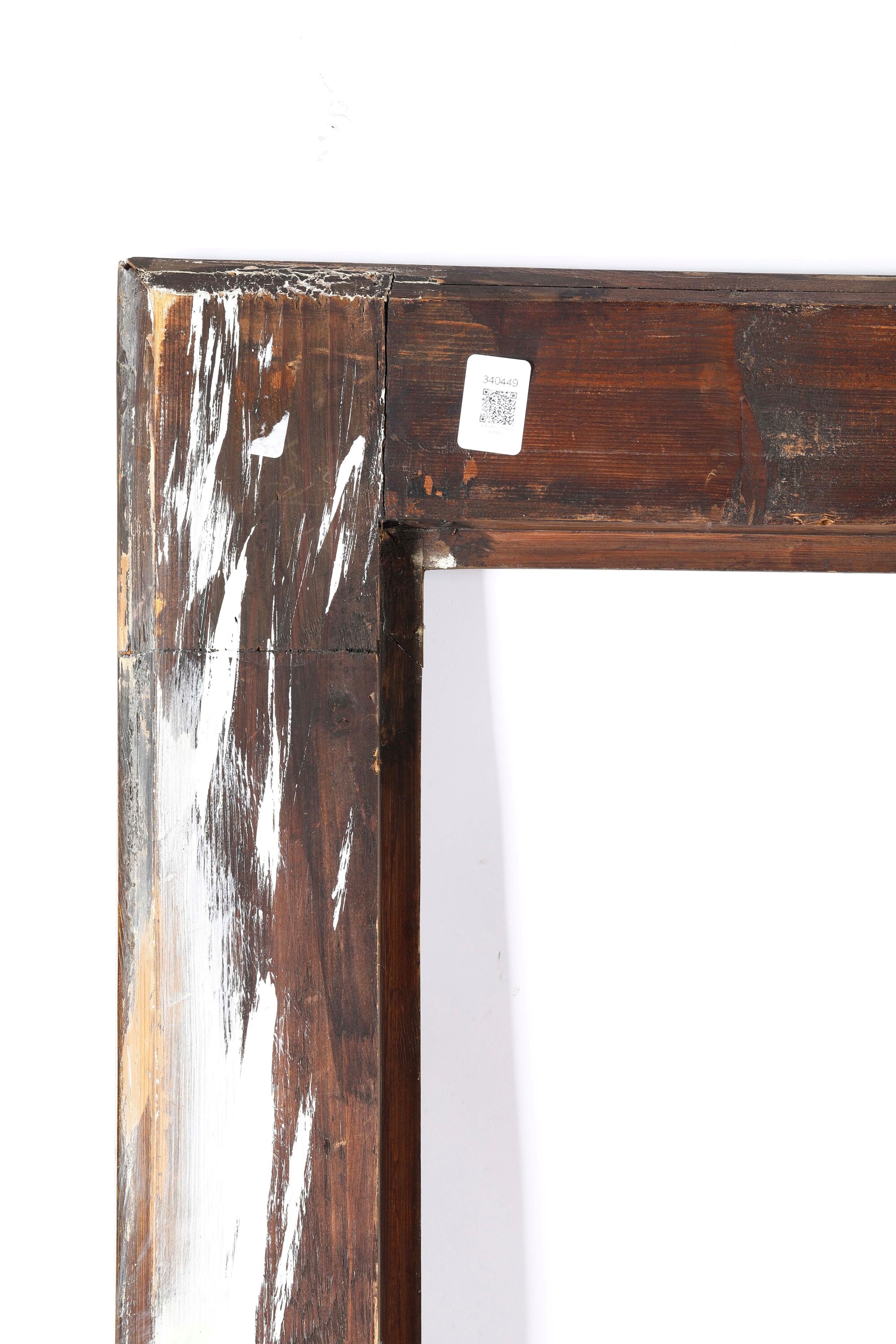 Cornice in legno dipinta e dorata, XIX-XX secolo, cm 135x174