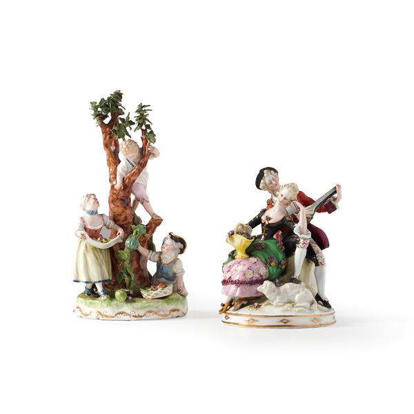 Gruppo con bimbi. Vienna, Manifattura Imperiale, verso il 1770.