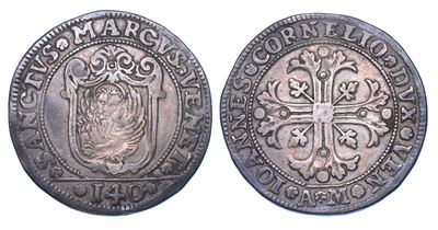 Giovanni II Corner, Scudo della croce da 140 soldi (1709-1722)