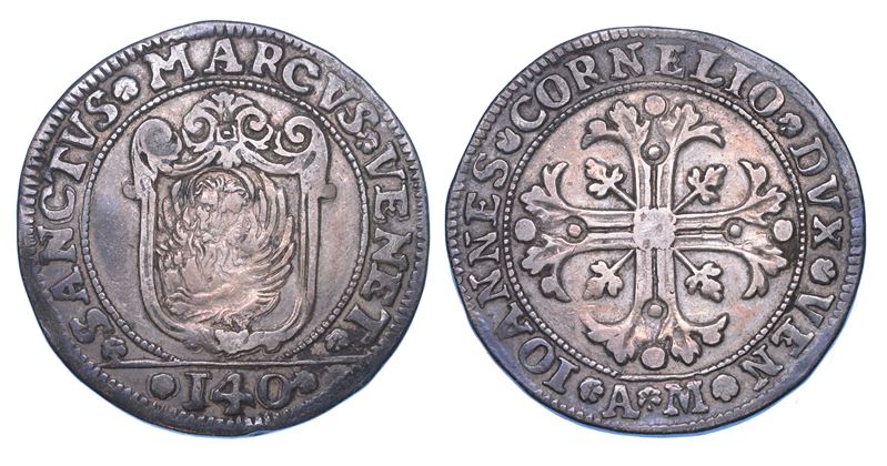 VENEZIA. GIOVANNI II CORNER, 1709-1722. Scudo della croce da 140 soldi.  - Auction Numismatics - Cambi Casa d'Aste