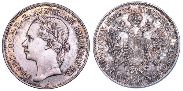 AUSTRIA. FRANZ JOSEPH, 1848-1916. 20 Kreuzer 1852. Wien.