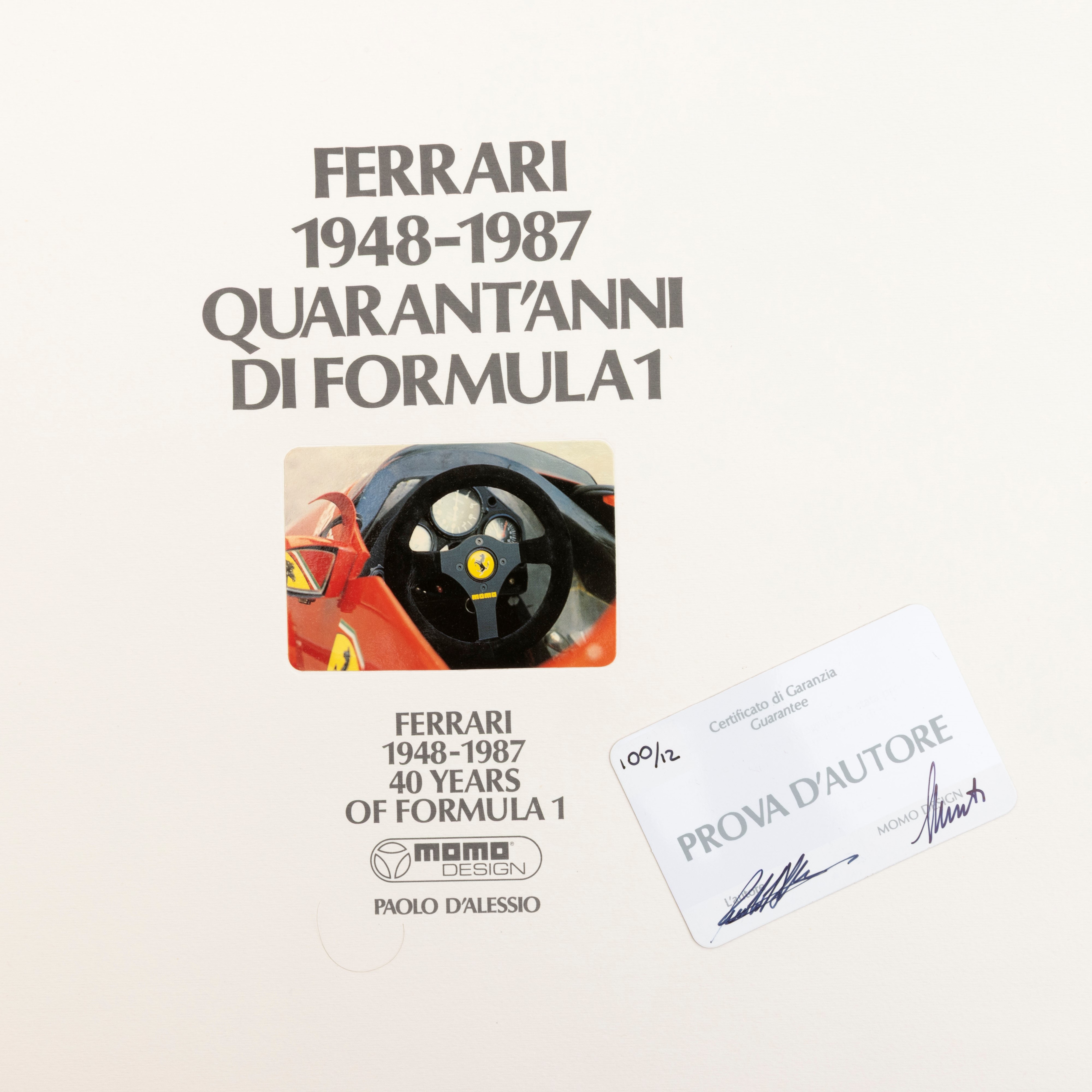Momo Design - Ferrari - Quarant'anni di Formula 1
