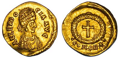 Elia Eudocia (moglie di Teodosio II), Tremisse, 395-404, Costantinopoli