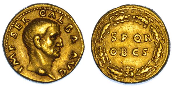 GALBA, 68-69. Aureo. Roma.
