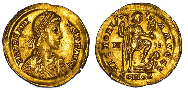 ARCADIO, 383-408. Solido, 394-395. Mediolanum.