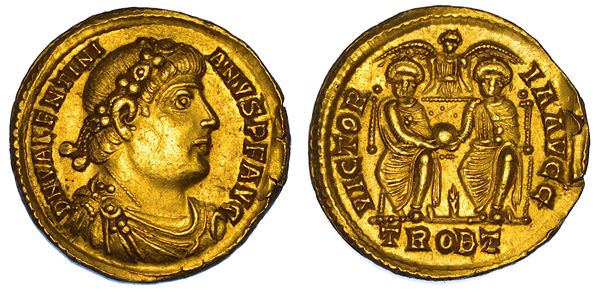 VALENTINIANO I, 364-375. Solido, 367-375. Treviri.