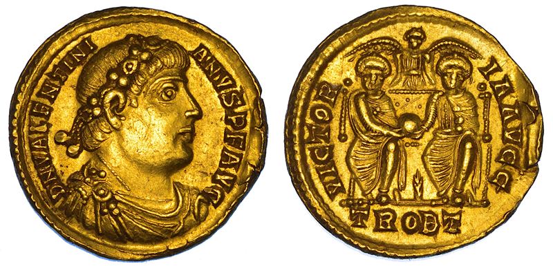 VALENTINIANO I, 364-375. Solido, 367-375. Treviri.  - Asta Numismatica - Cambi Casa d'Aste