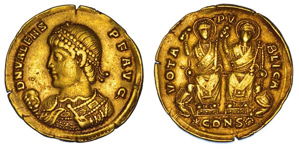 VALENTE, 364-378. Solido, 368. Costantinopoli.