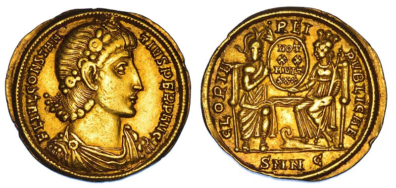 COSTANZO II, 337-361. Solido. Nicomedia.  - Asta Numismatica - Cambi Casa d'Aste