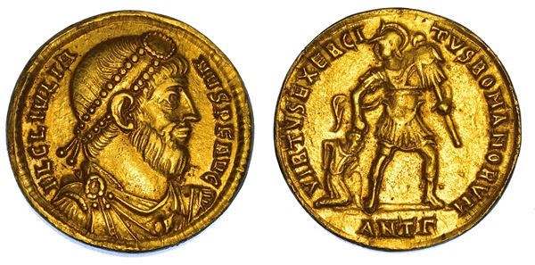 GIULIANO L'APOSTATA, 360-363. Solido, anni 361–363. Antiochia.