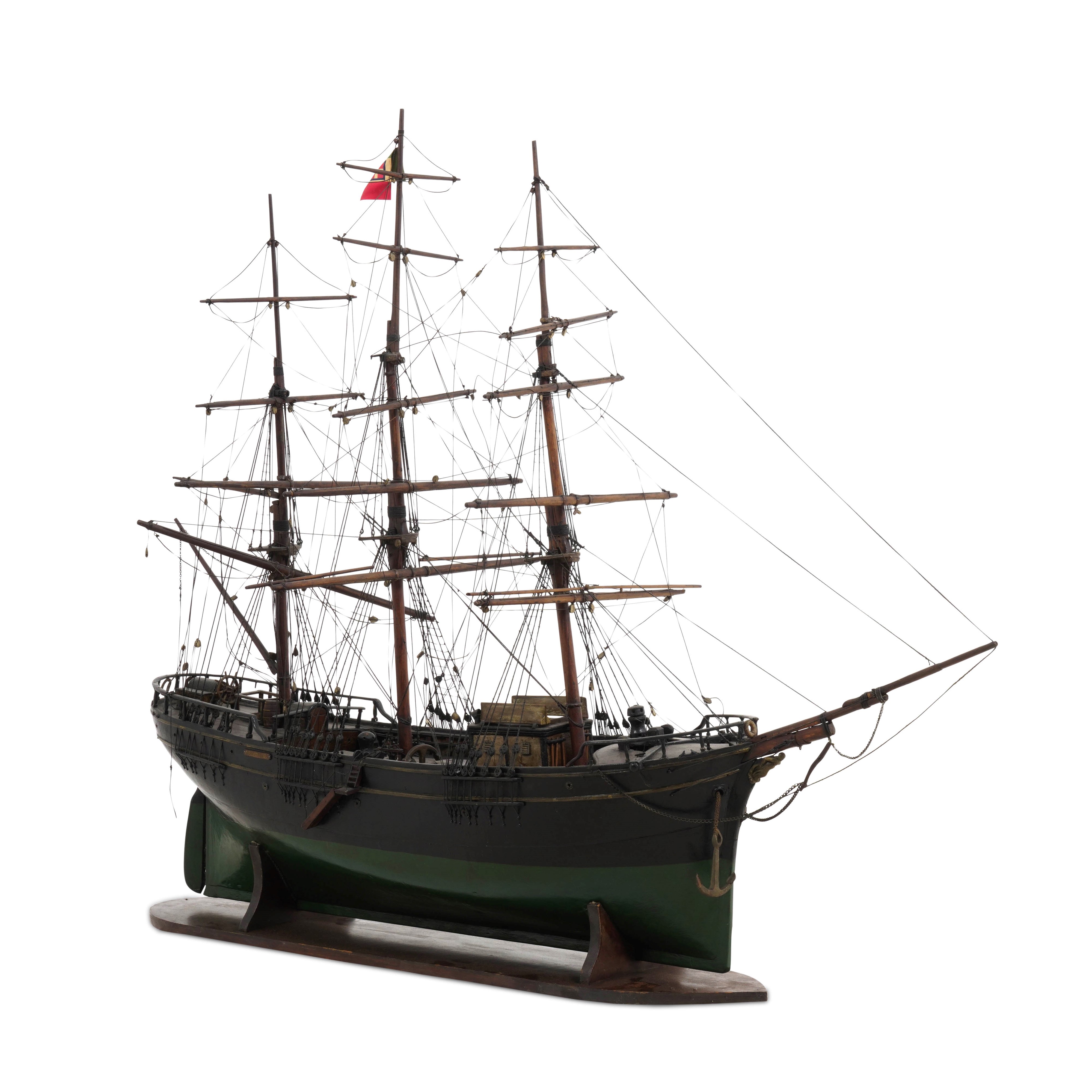 Modello di nave Agostino, legno, Italia XIX secolo
