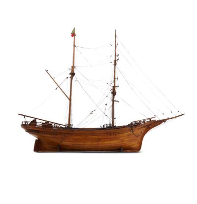 Modello in legno del brigantino Lady Washington, XX secolo, Italia