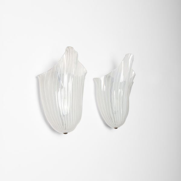 Venini - Due appliques mod. Fazzoletto