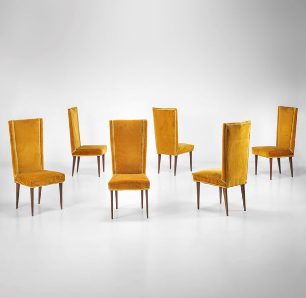 Sei sedia a schienale alto