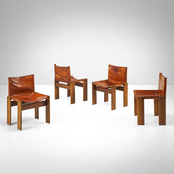 Afra e Tobia Scarpa - Quattro sedie mod. Monk