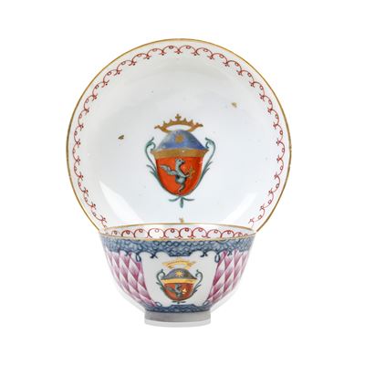 Pasquale Antonibon, Tazza con piattino, manifattura, 1770 circa